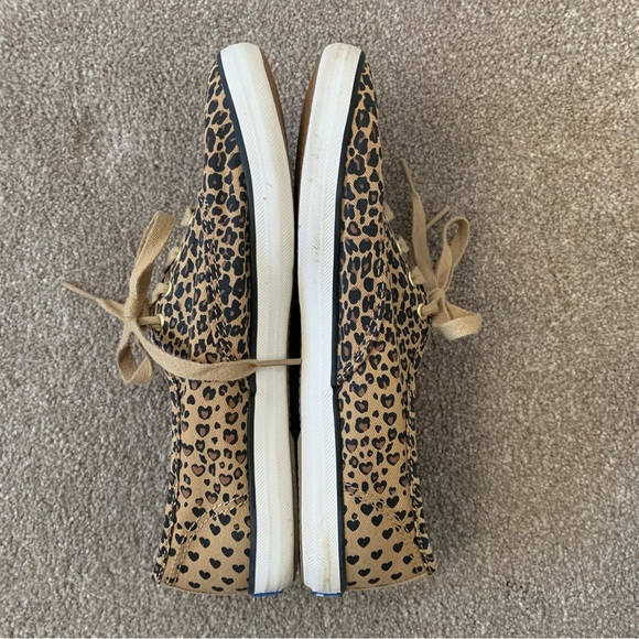 Cheetah Leopard Heart Print Keds Size 6 - Picture 10 of 11